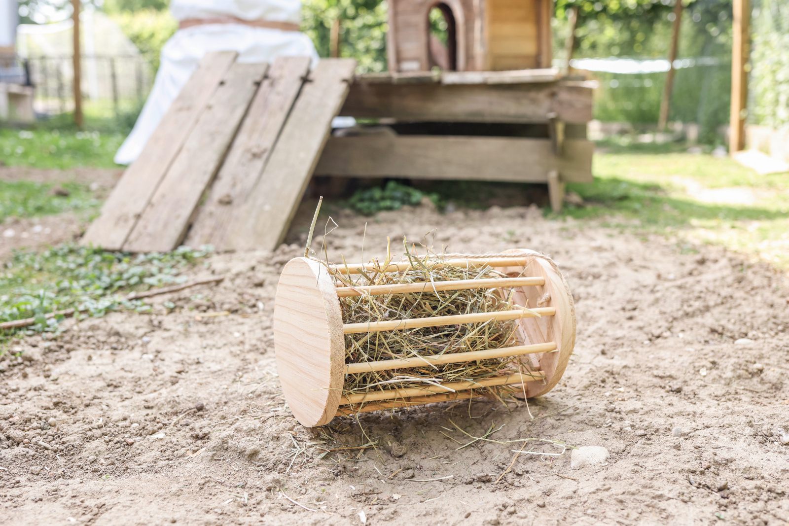 Kerbl Pet Hay Rack 3 in 1 rastrelliera fieno legno roditori
