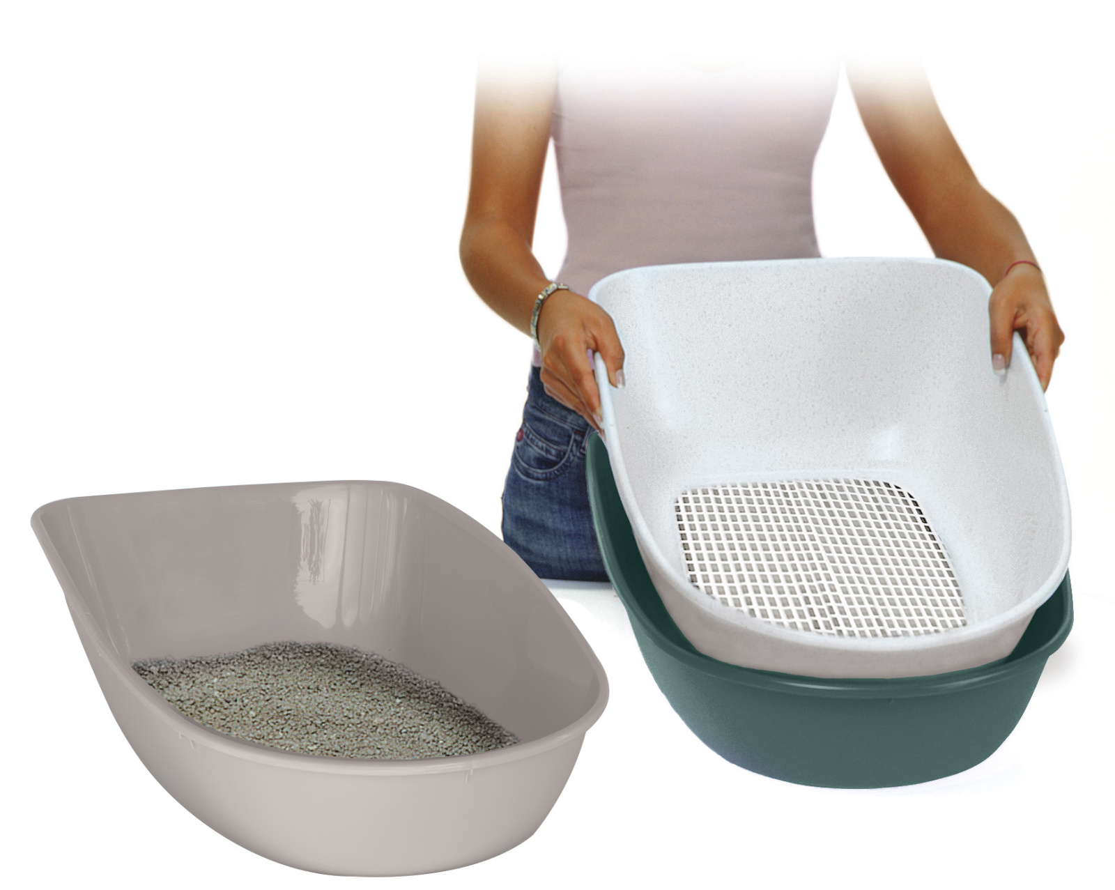 Kerbl Pet Furba Lettiera Gatto con Setaccio Plastica
