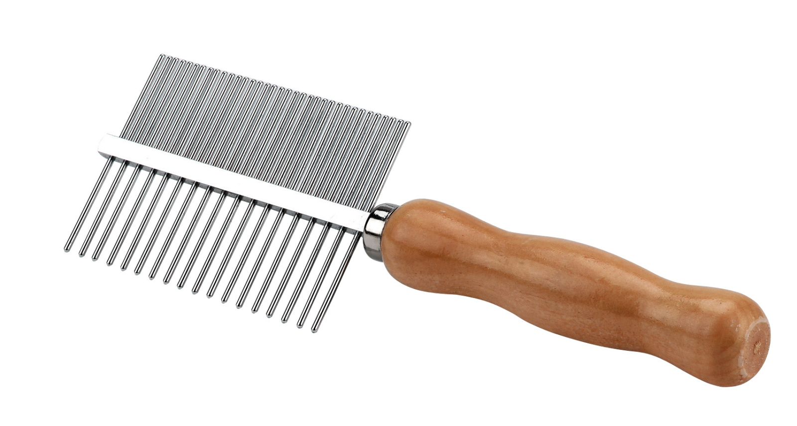 Kerbl Pet Fur Comb pettine cane manico legno