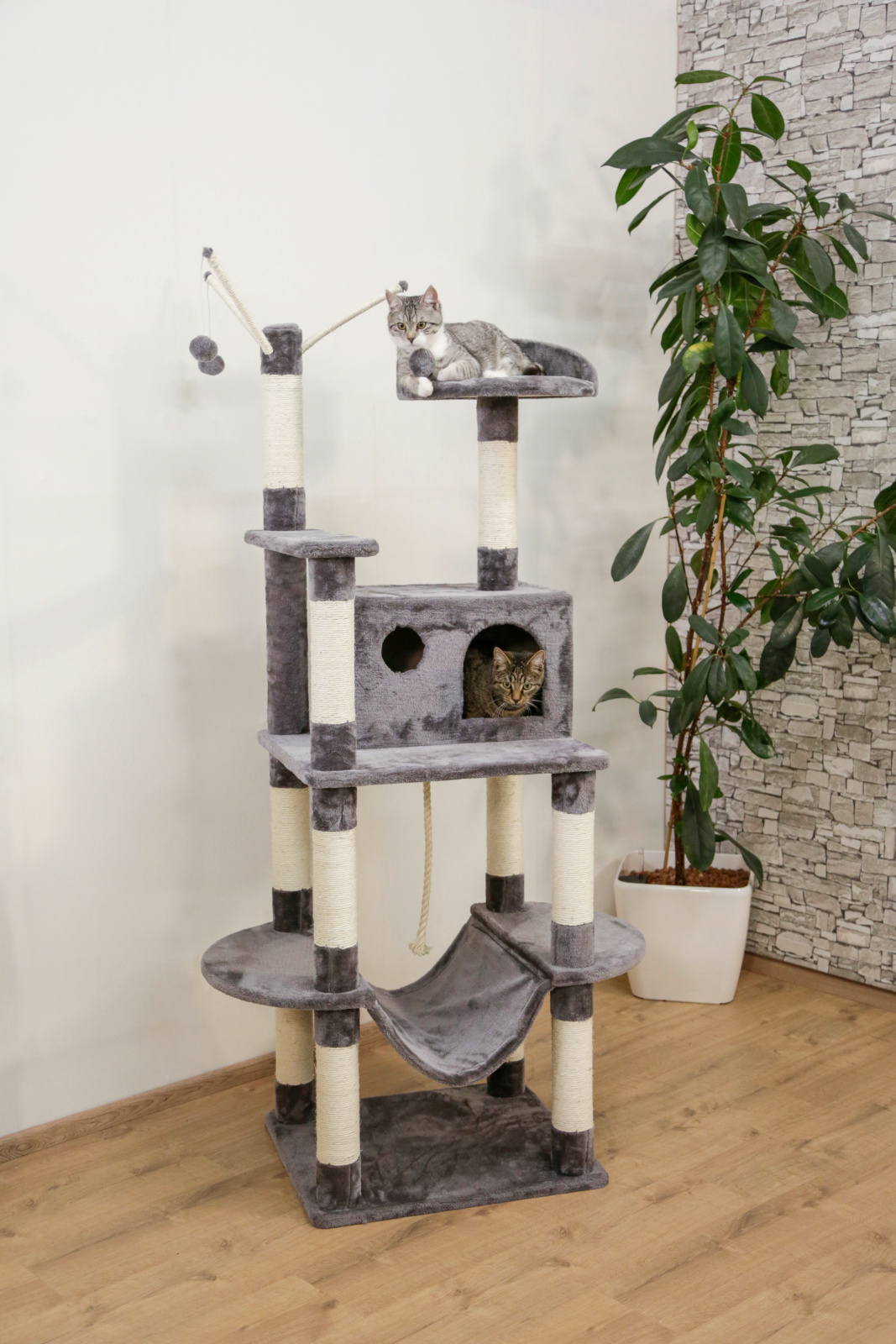 Kerbl Pet Matteo Albero Tiragraffi Gatto con Amaca Sisal