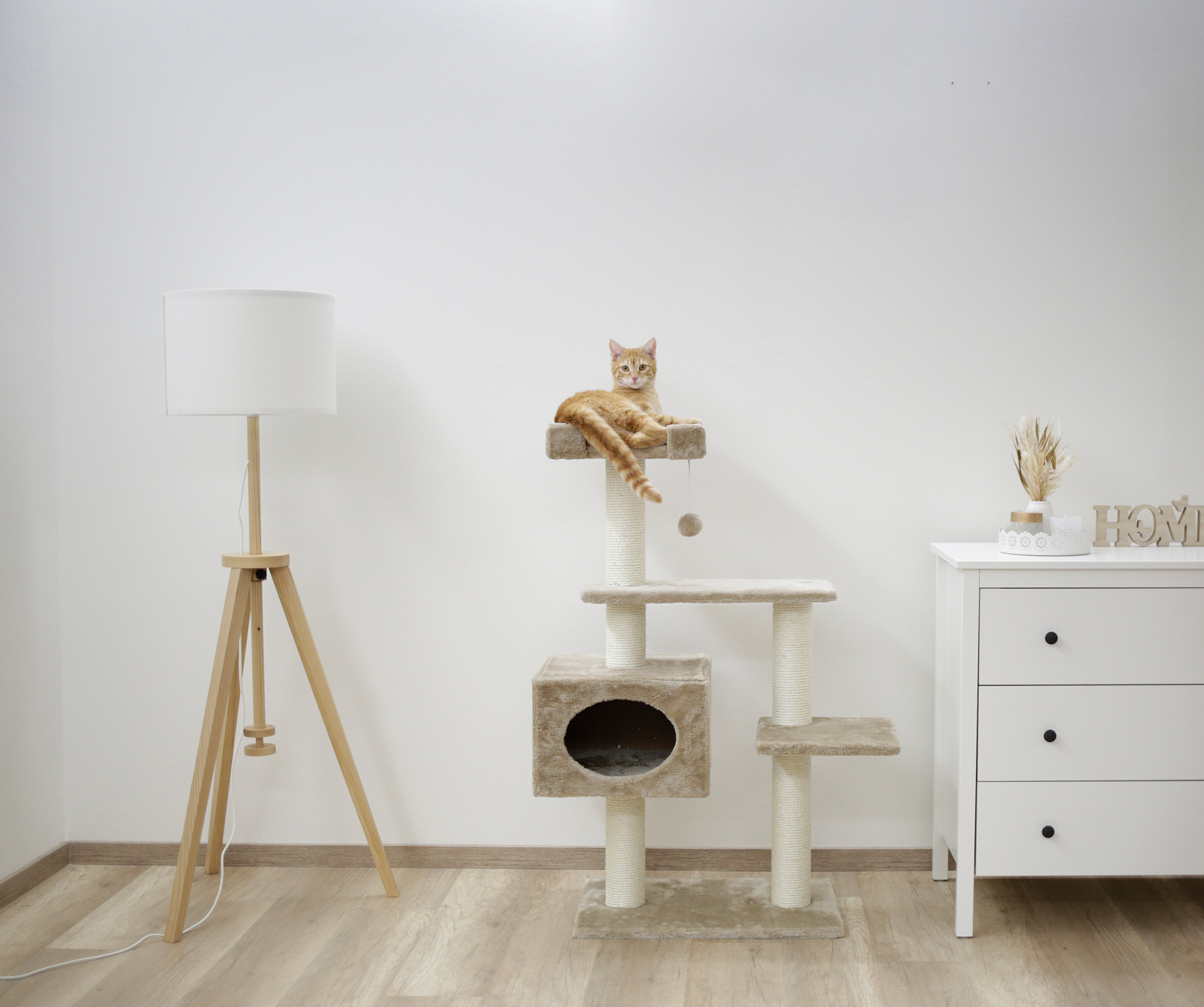 Kerbl Pet Emmy Tiragraffi Albero Gatto con Cuccia Sisal