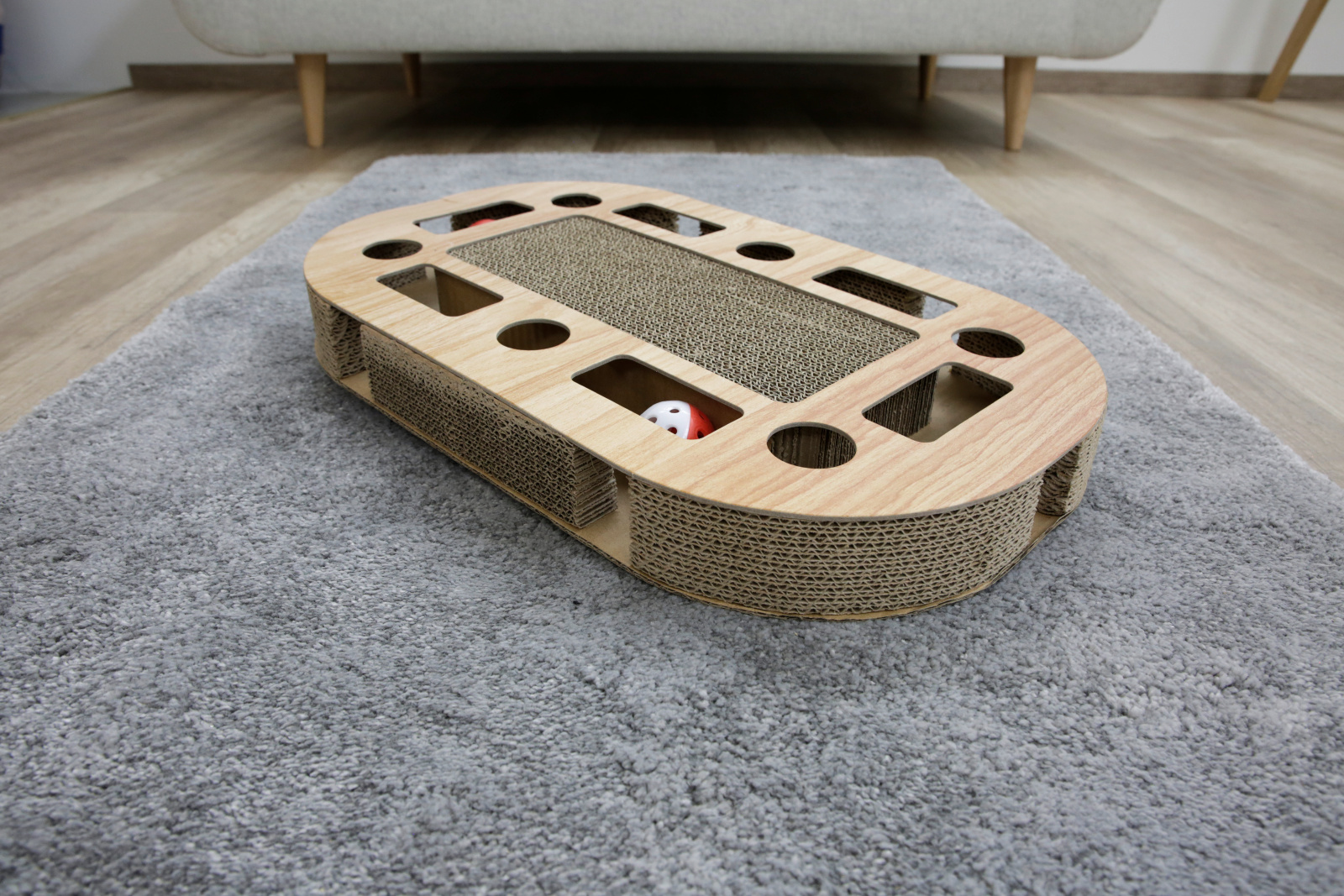Kerbl Pet Ovalo tavoletta tiragraffi cartone ovale con catnip