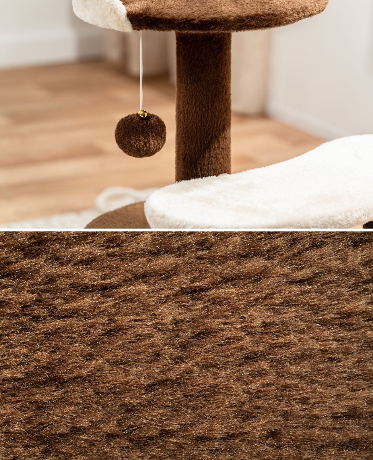Lionto Tiragraffi 65 cm Albero per Gatti Marrone Beige