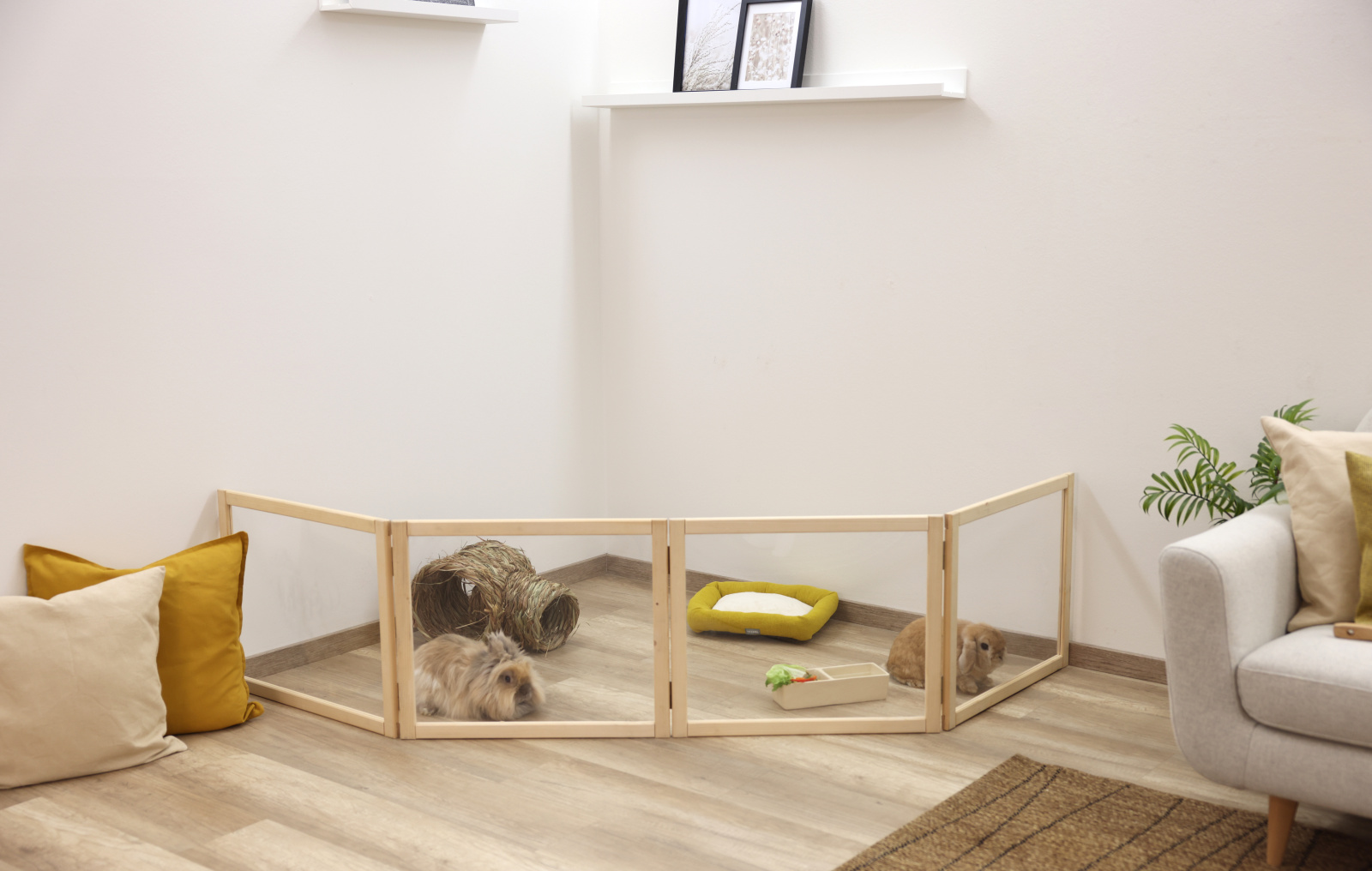 Kerbl Pet Room Divider recinto interno plexiglass roditori
