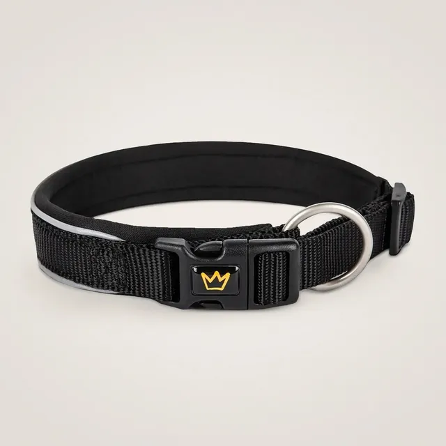 Rudelkönig Hundehalsband Paola collare cane nero riflettente