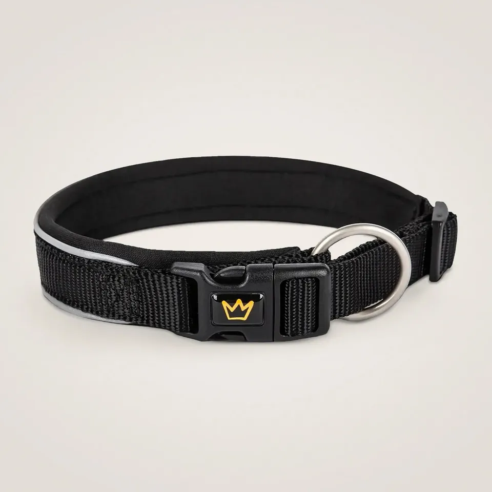 Rudelkönig Hundehalsband Paola collare cane nero riflettente