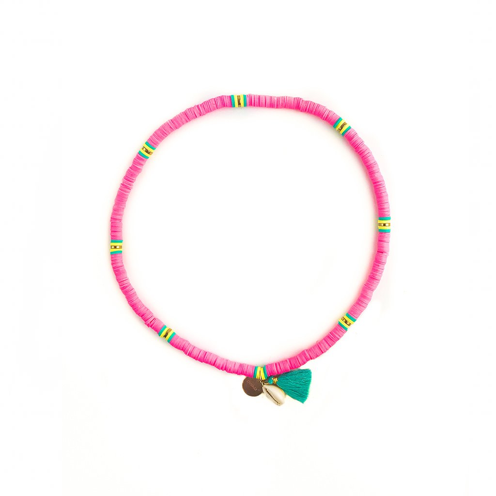 Dog with a Mission Bondi Beach collana cane XL rosa fino 60 cm