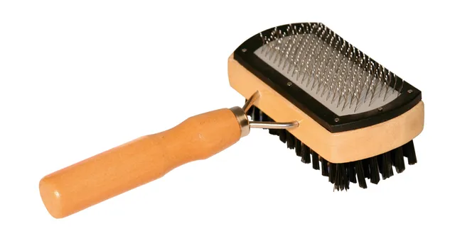 Kerbl Pet Dog Care Wire Comb pettine metallo legno