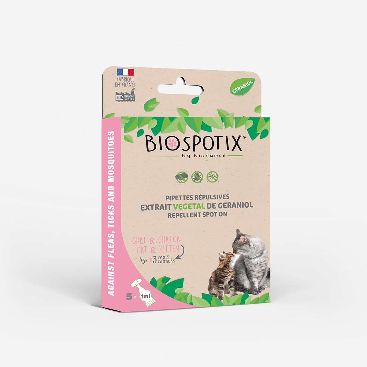 Biogance Biospotix pipette gatto repellenti al geraniolo