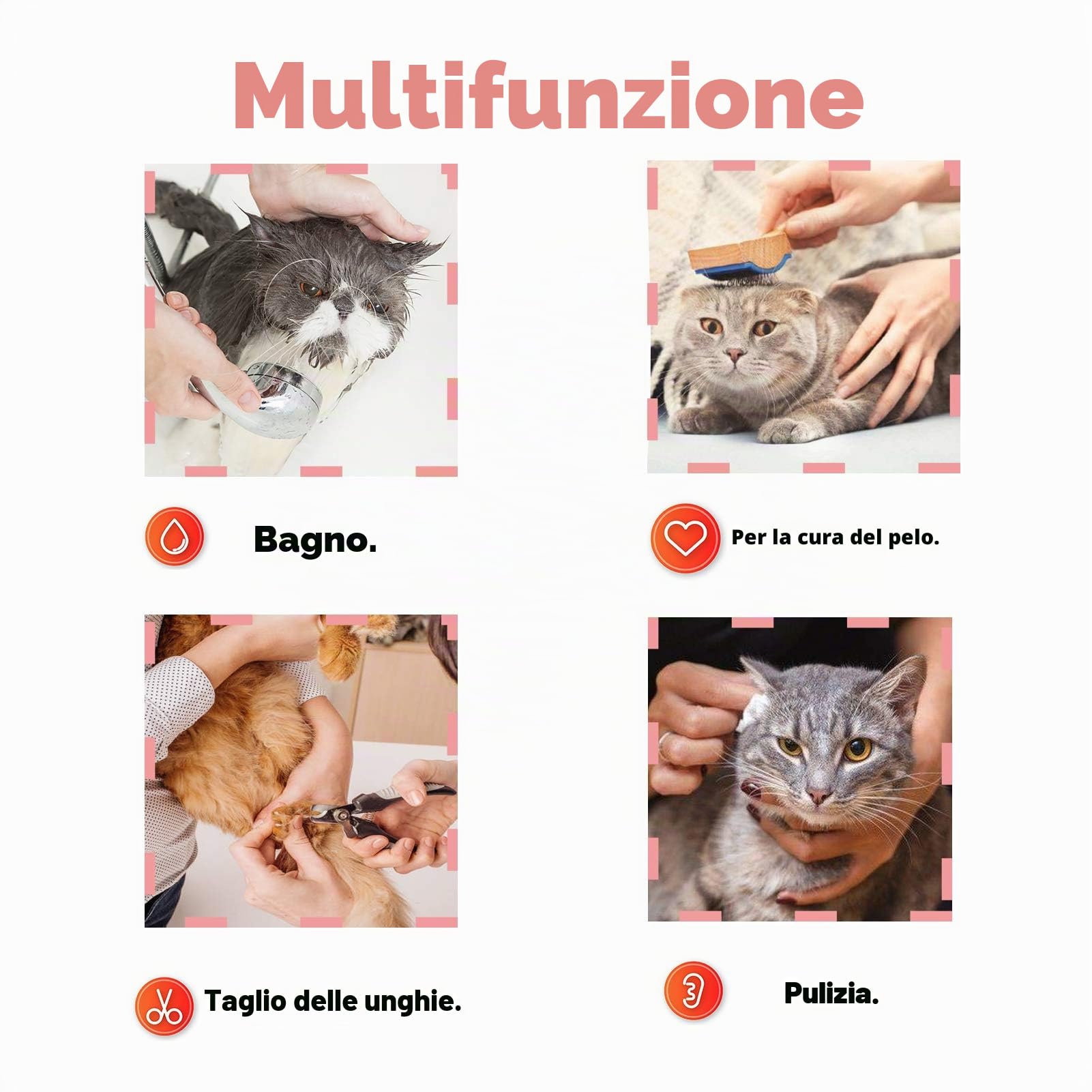 OHCOZZY Museruola Gatto S Nera Rete Traspirante