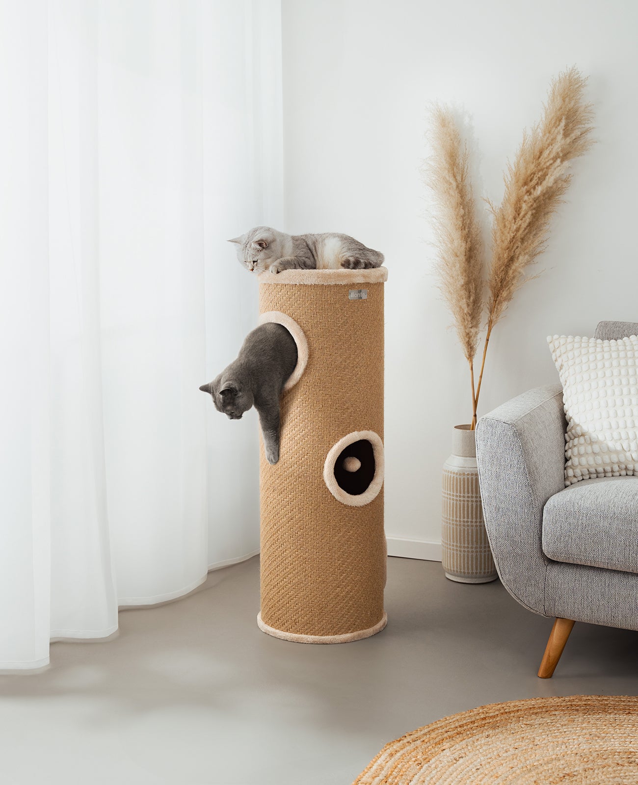 Lionto Kratztonne tiragraffi torre juta 50 cm per gatti