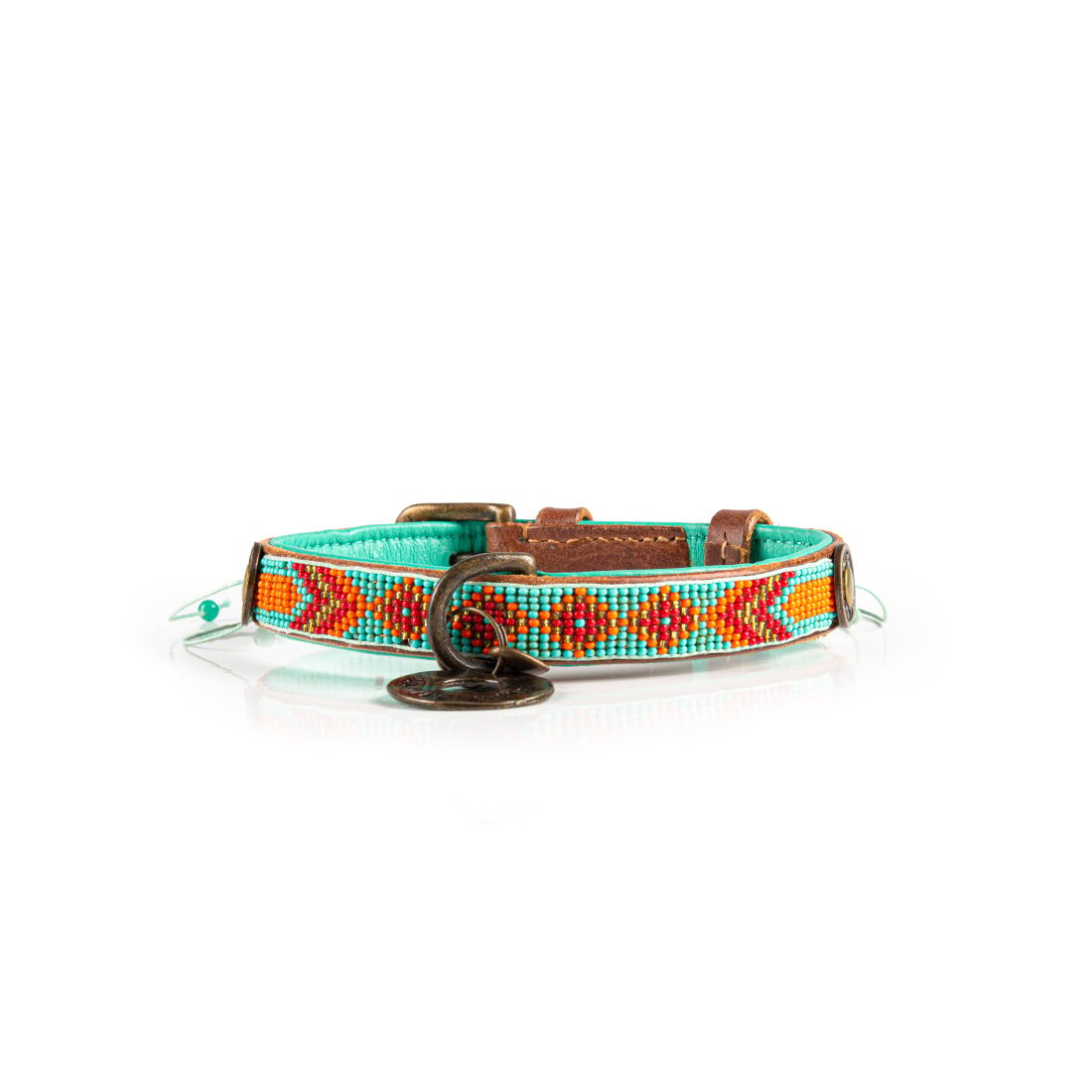 Dog with a Mission Paddy Lee XXS collare cane turchese 22-24 cm