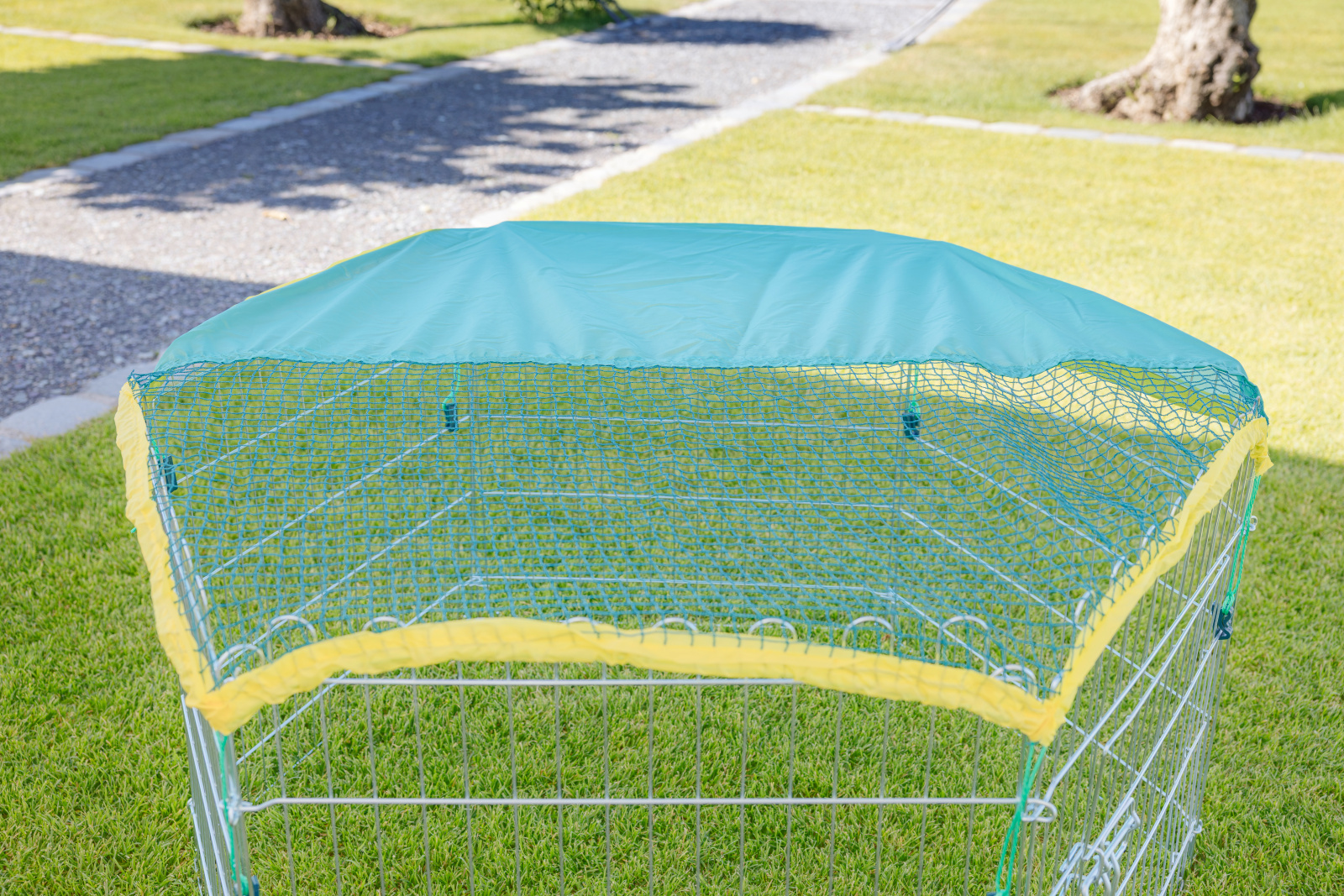 Kerbl Pet Recinto Esterno 6 Lati Conigli 6x56,5 cm con Rete