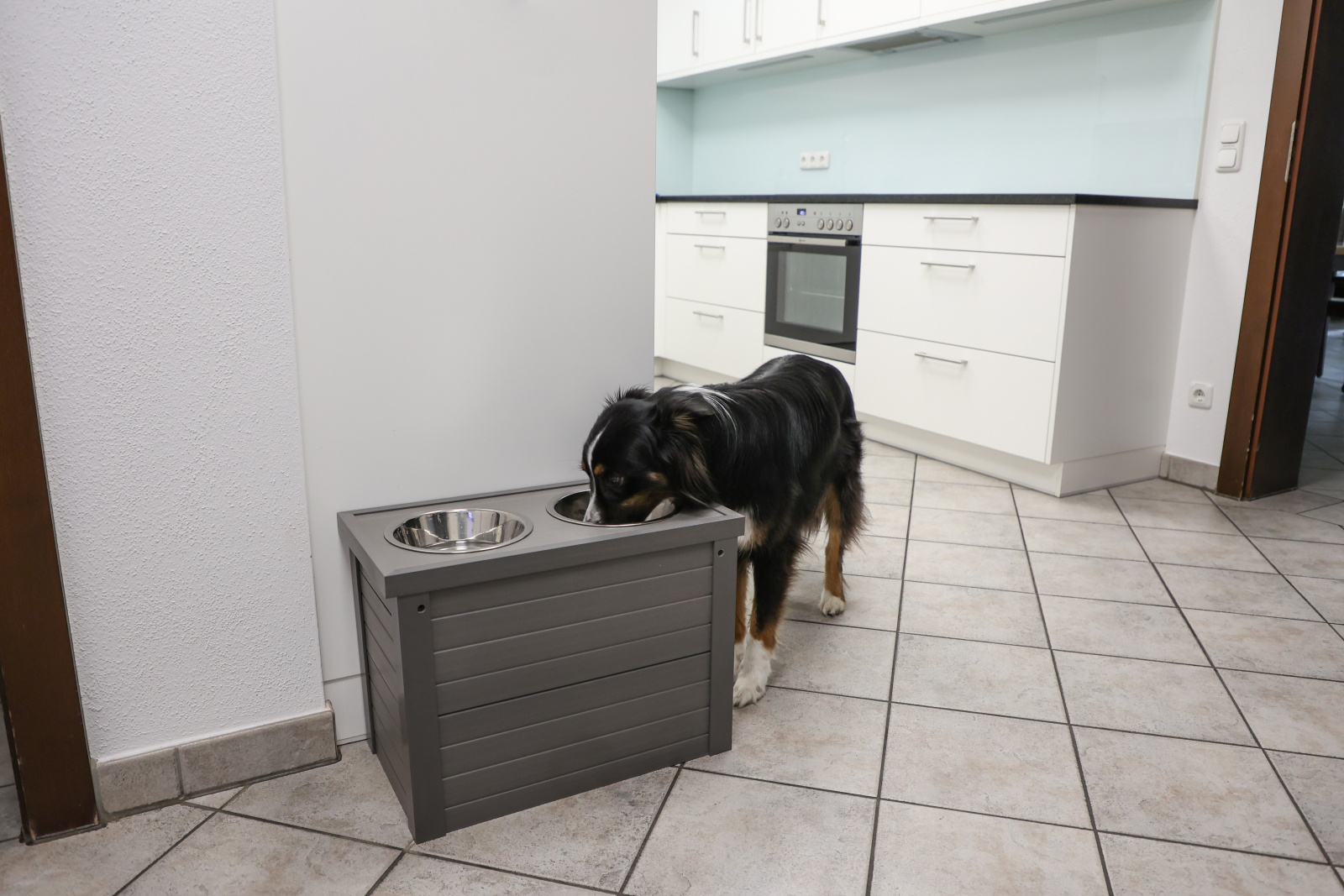 Kerbl Pet Feed and Drink Bar ciotola cane acciaio 30 L