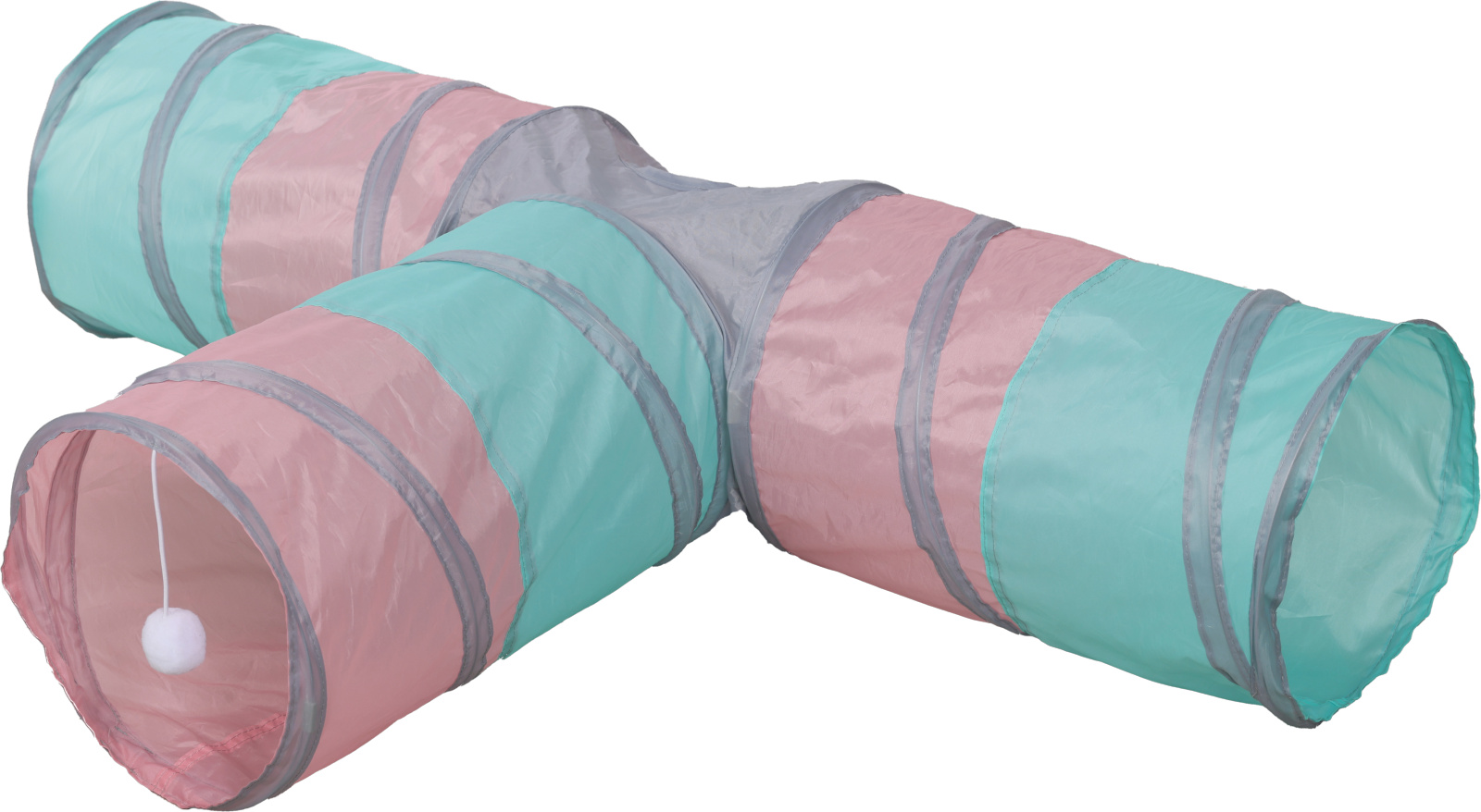 Kerbl Pet Tunnel Triangle giocattolo gatto 4 ingressi pieghevole