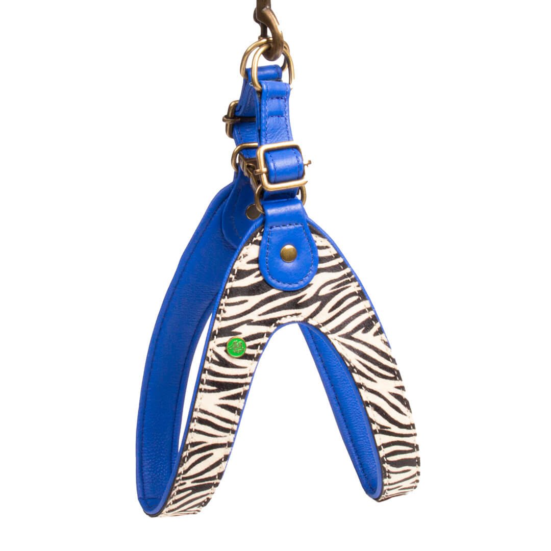 Dog with a Mission Dandy Pettorina Cane 8 Zebra Pelle