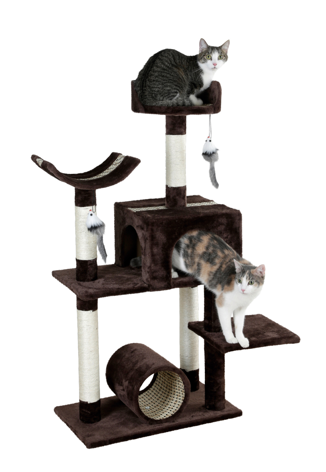 Kerbl Pet Cat Scratch Safari Big albero tiragraffi con cuccia