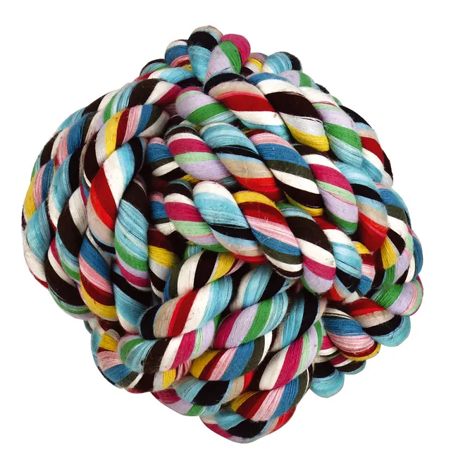 Kerbl Pet Ball palla corda gioco per cani annodata