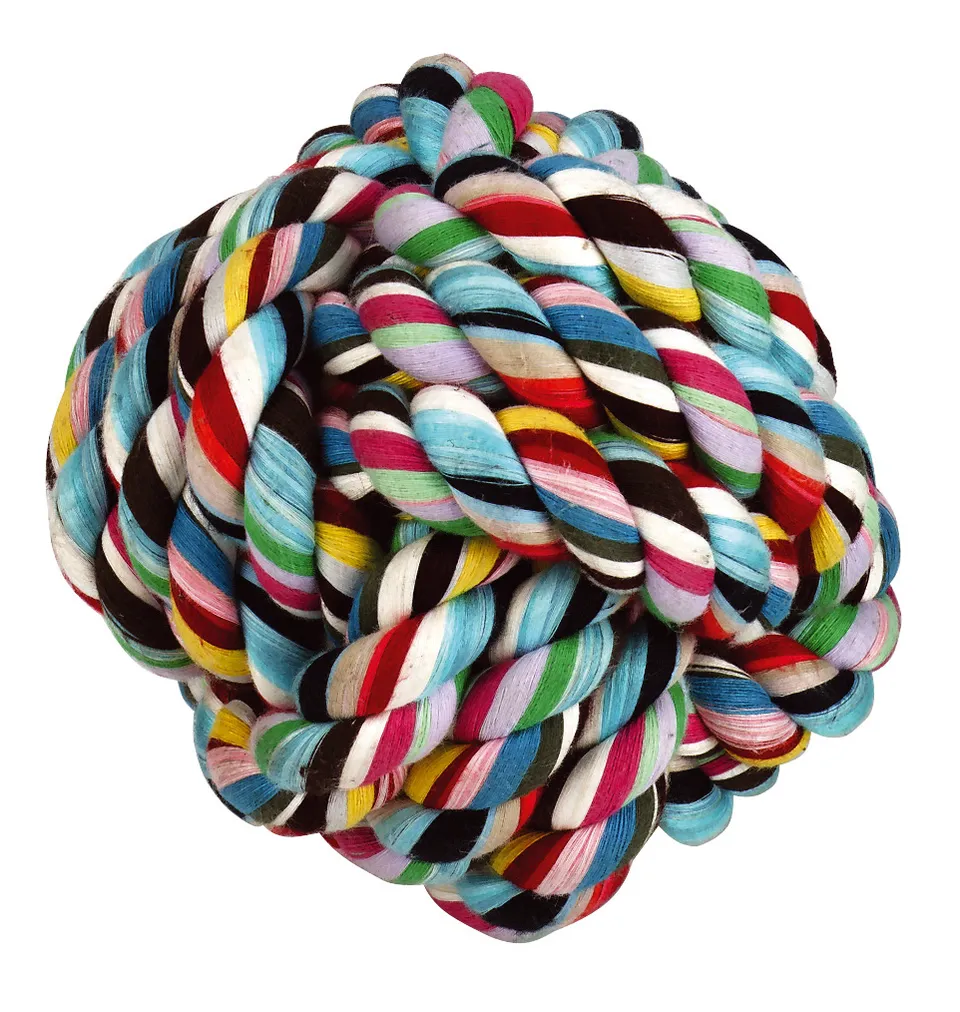 Kerbl Pet Ball palla corda gioco per cani annodata