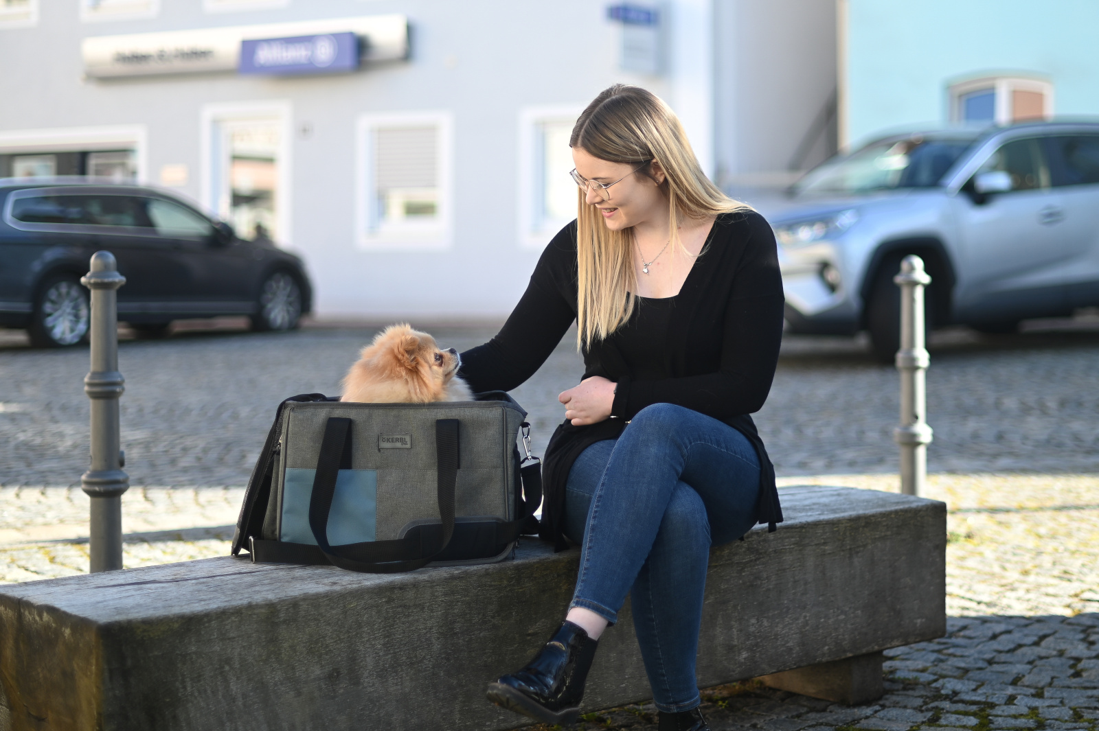 Kerbl Pet Bag Vacation borsa trasporto cane gatto 15 kg Oxford
