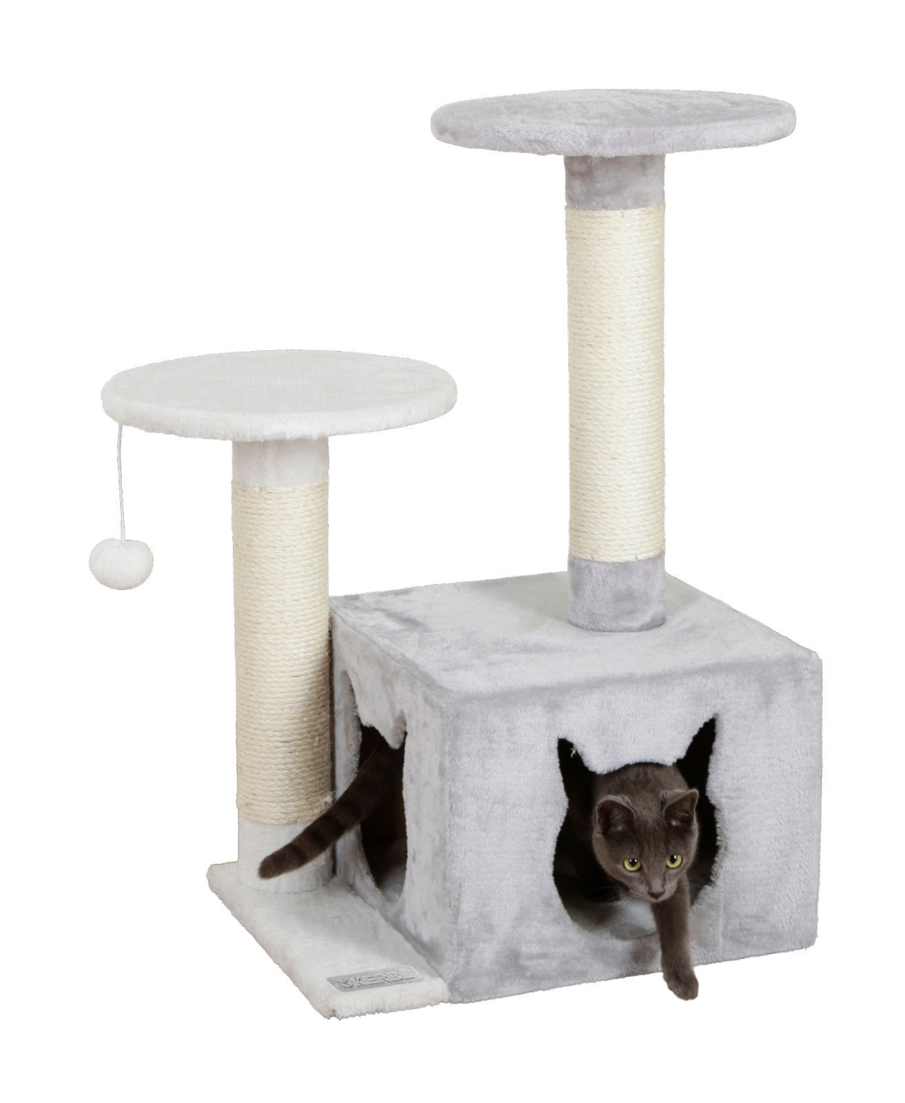 Kerbl Pet Saphir Light albero tiragraffi gatto con cuccia