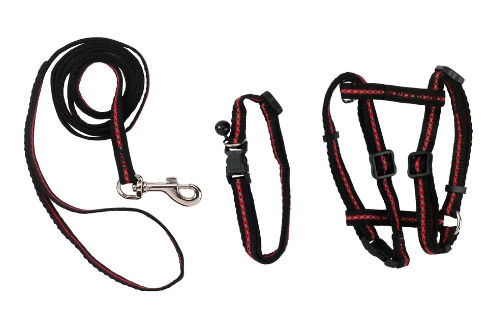 Kerbl Pet Cat Set 3 pezzi pettorina gatto catarifrangente