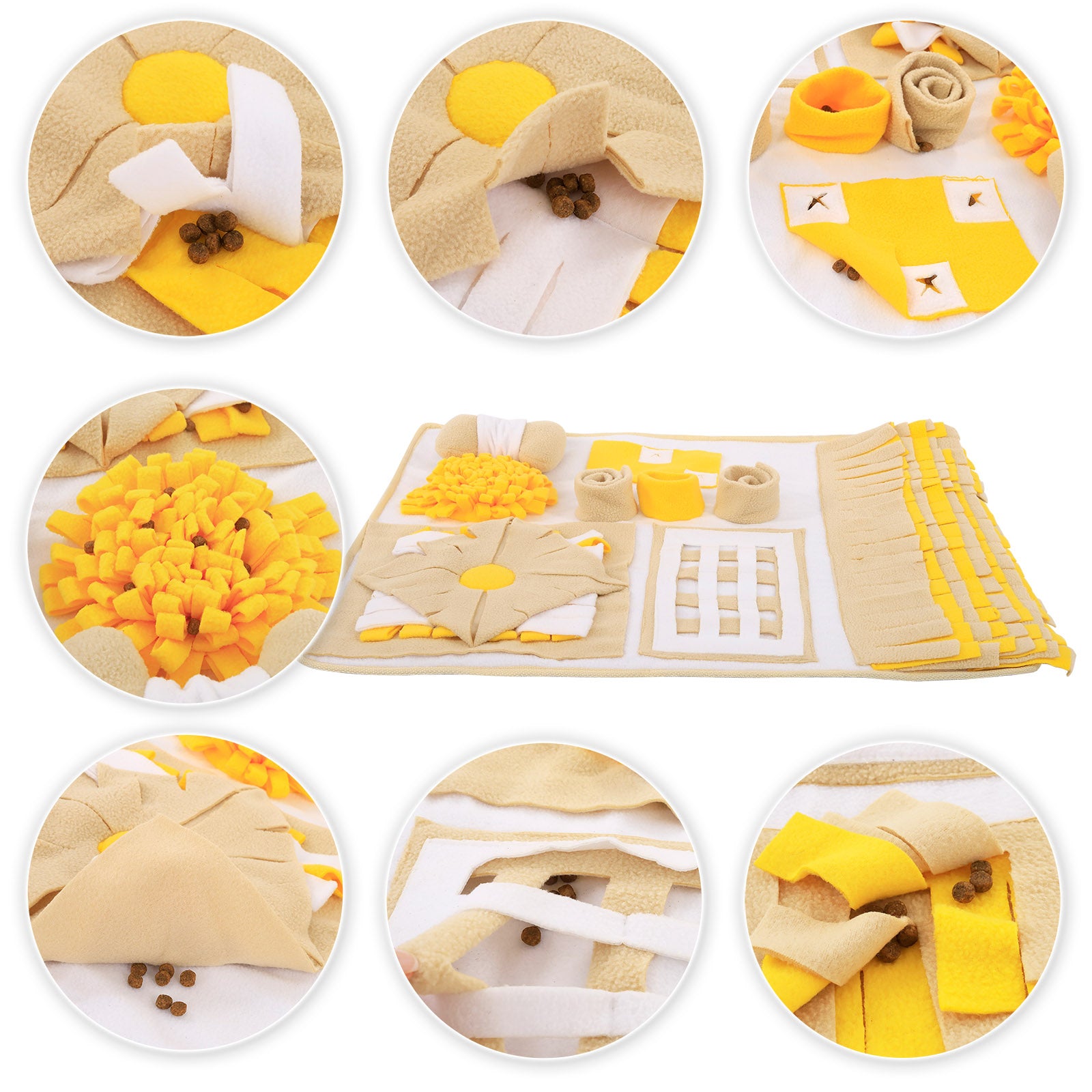 Lionto Tappeto Olfattivo Cani M 70x60 cm Giallo Marrone