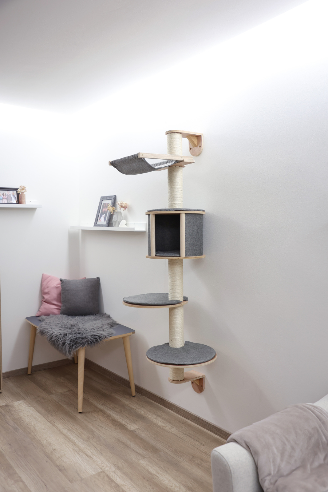 Kerbl Pet Dolomit Tofana Tiragraffi parete gatto grigio