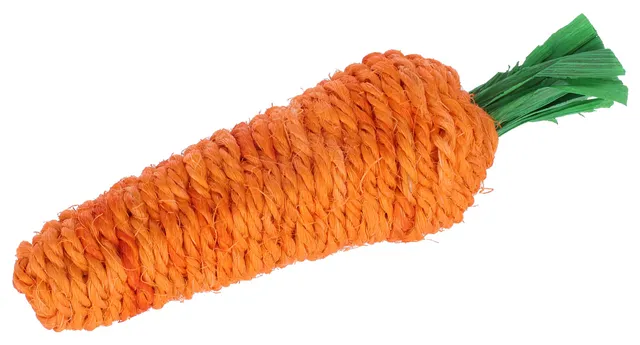Kerbl Pet Sisal Carrot gioco roditori sisal denti antistress