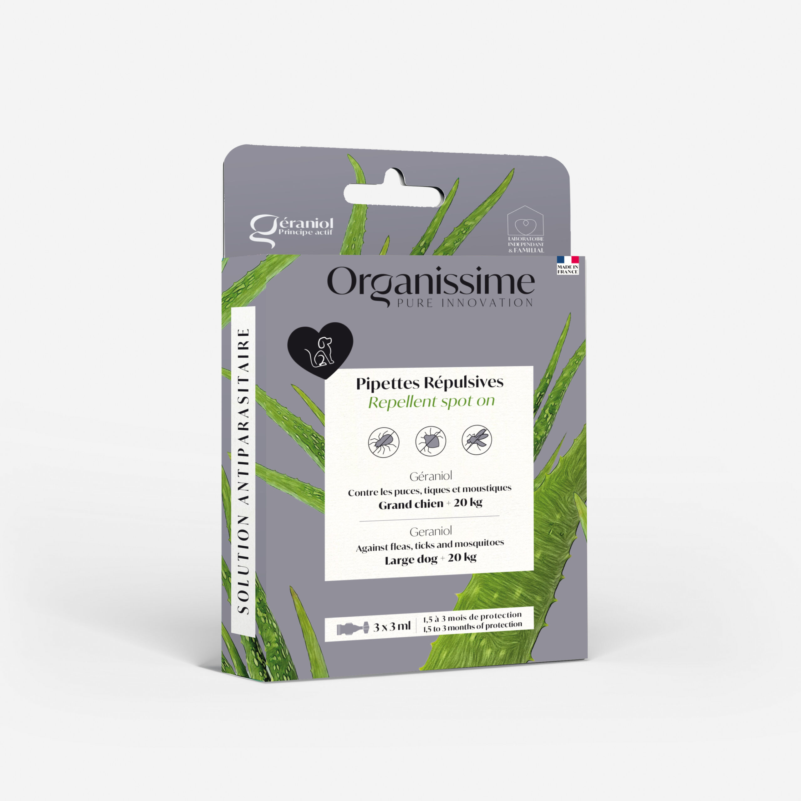 Biogance Organissime pipette repellenti cane grande geraniolo