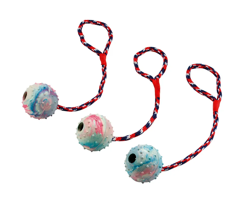 Kerbl Pet palla corda cane gomma con campanello
