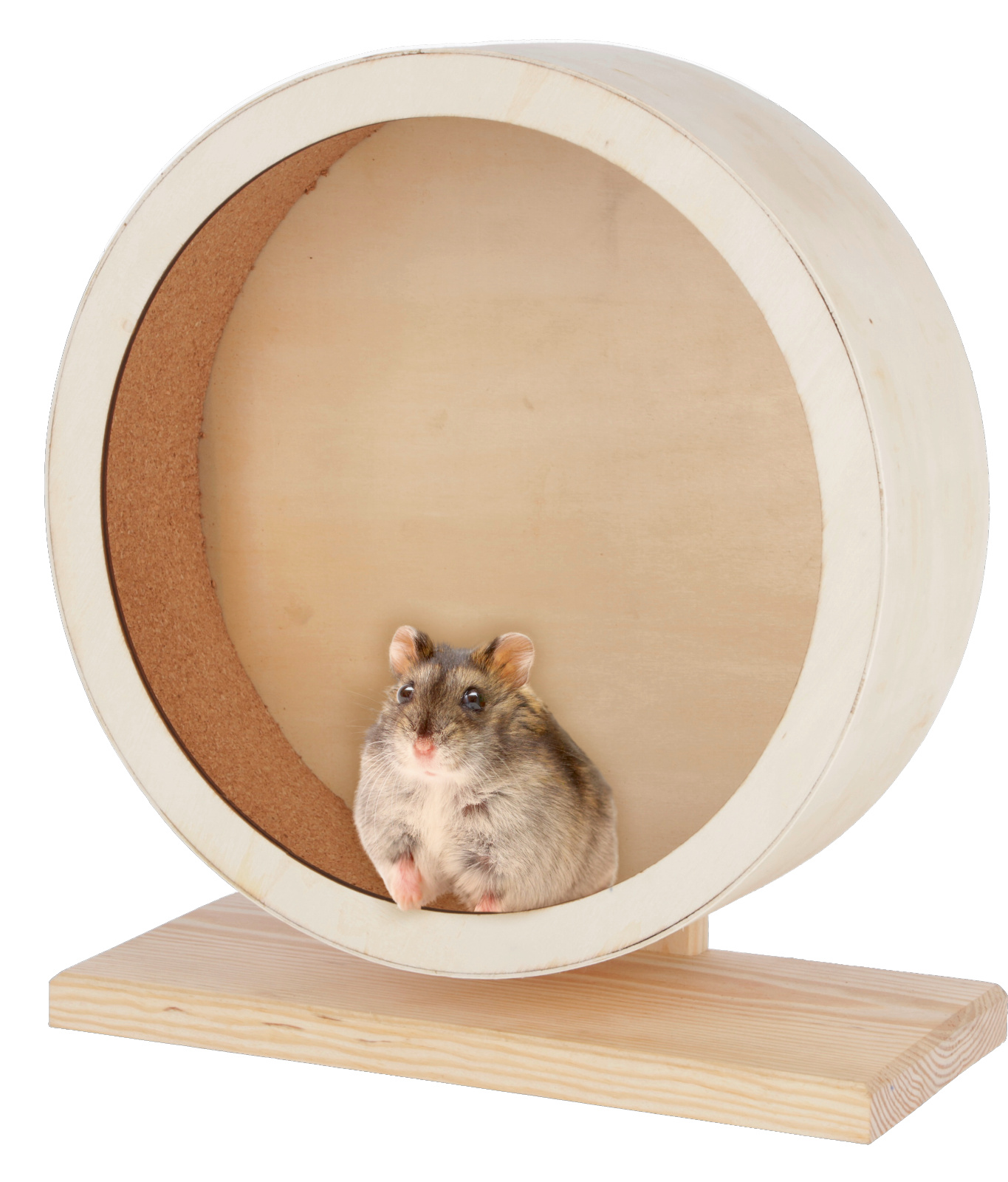 Kerbl Rodent Agility Ruota Criceto Legno Sughero Silenziosa