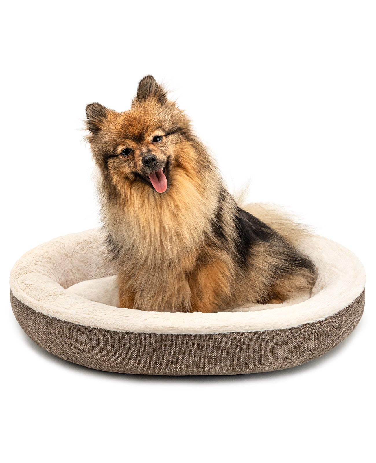 Lionto Hundebetten cuccia cani grigia 55 cm donut morbida