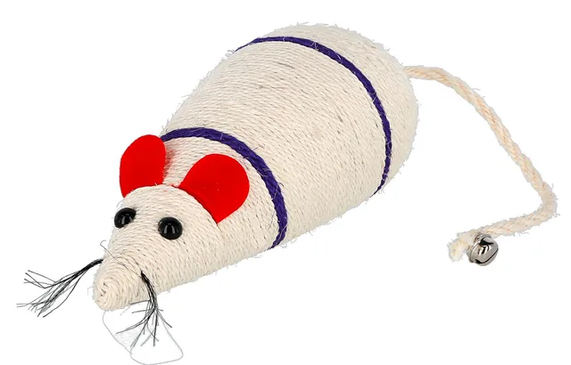 Kerbl Pet Topo in Sisal Gioco per Gatti con Sonaglio