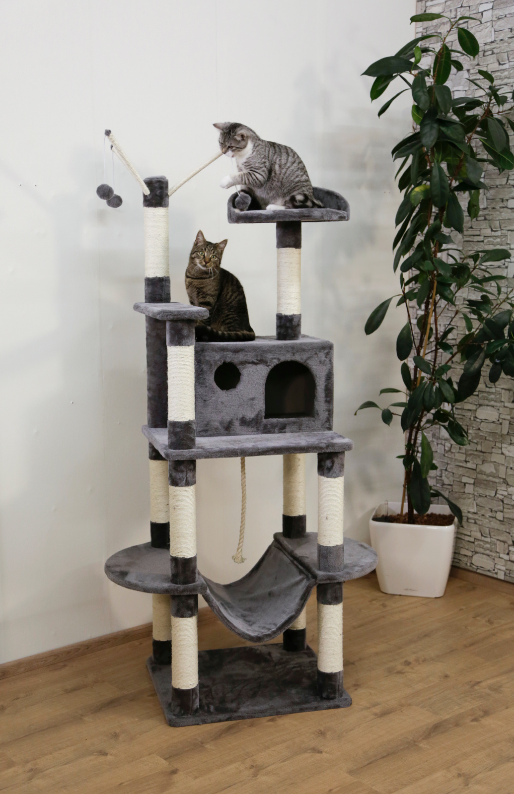 Kerbl Pet Matteo Albero Tiragraffi Gatto con Amaca Sisal
