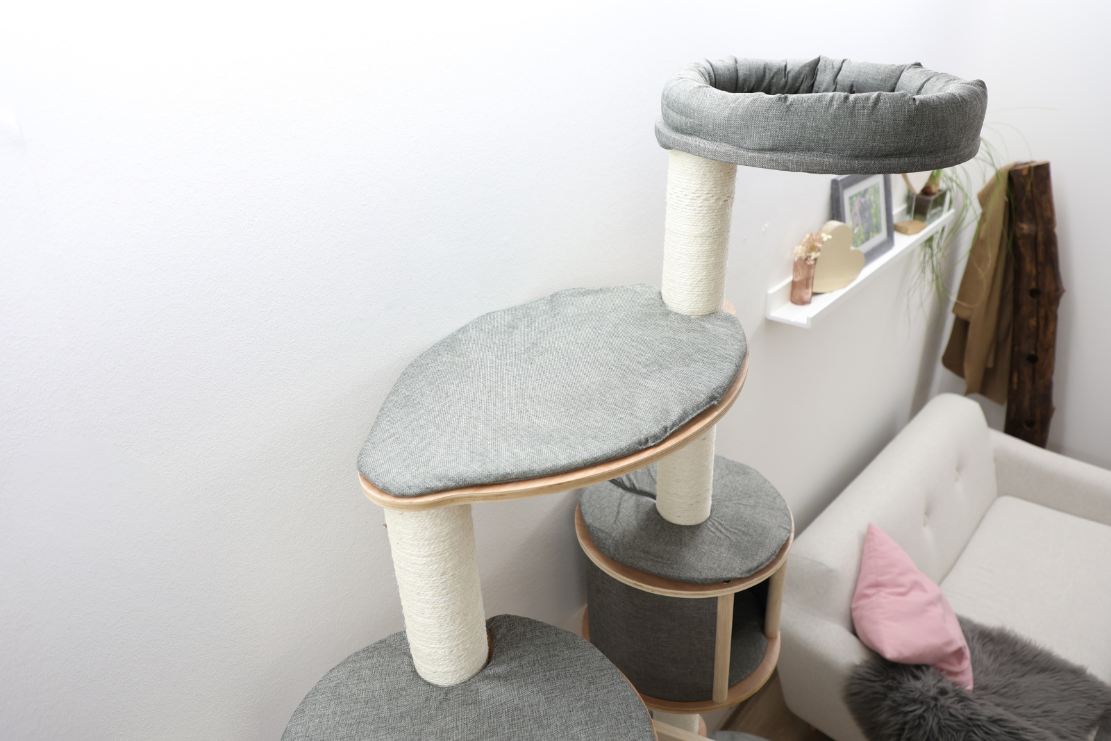 Kerbl Dolomit XL Tofana tiragraffi parete gatto con cuccia
