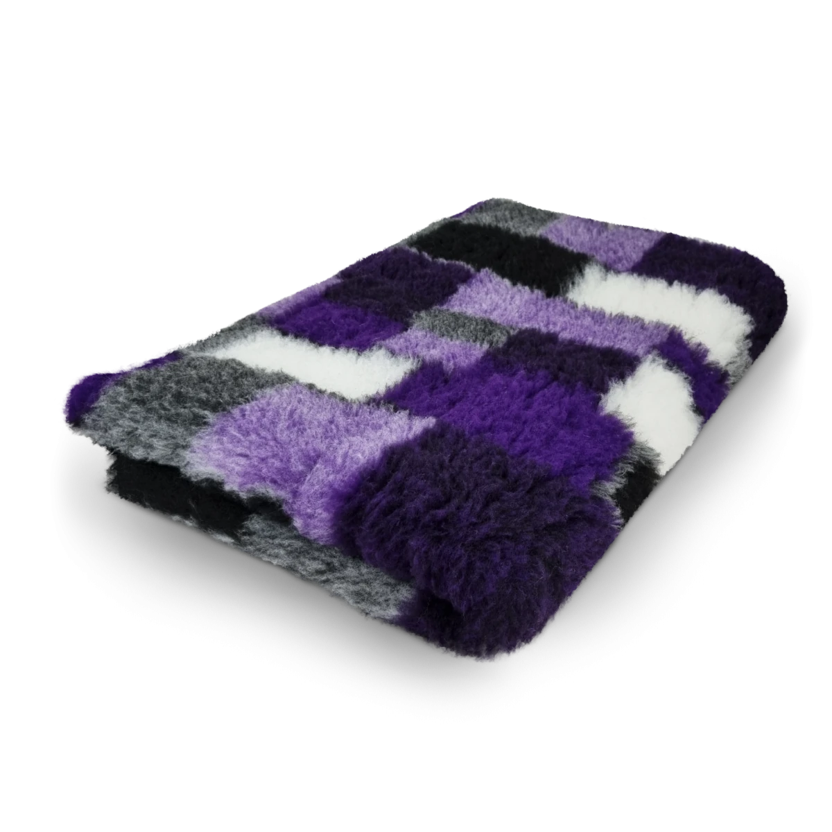 Toscani Vet Bed tappeto quadrati viola pelo 28 mm