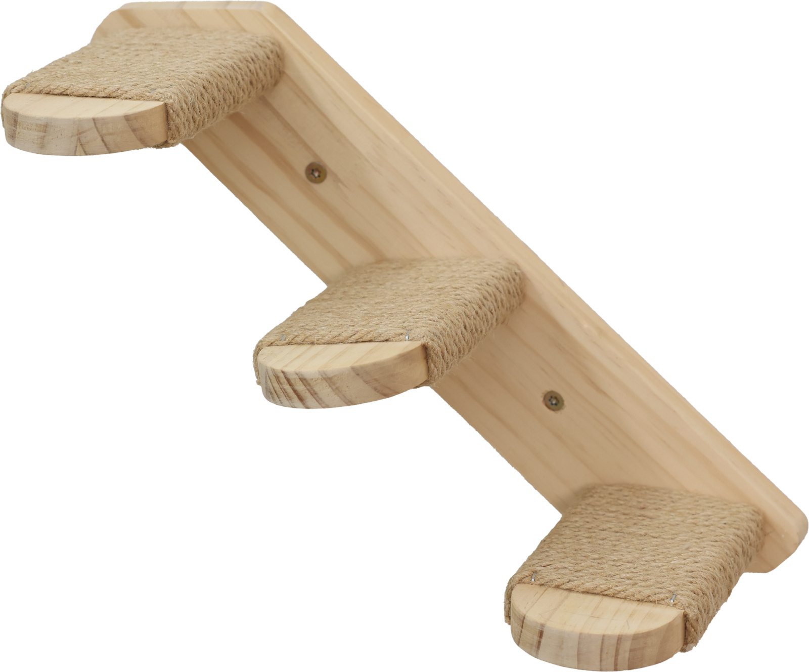 Kerbl Pet Timber Scala Gatto a Parete Legno e Iuta