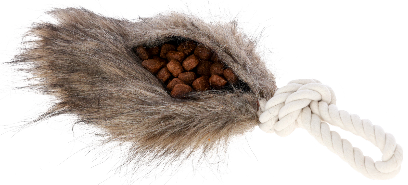 Kerbl Pet Snack Dummy riporto cane pelliccia con corda