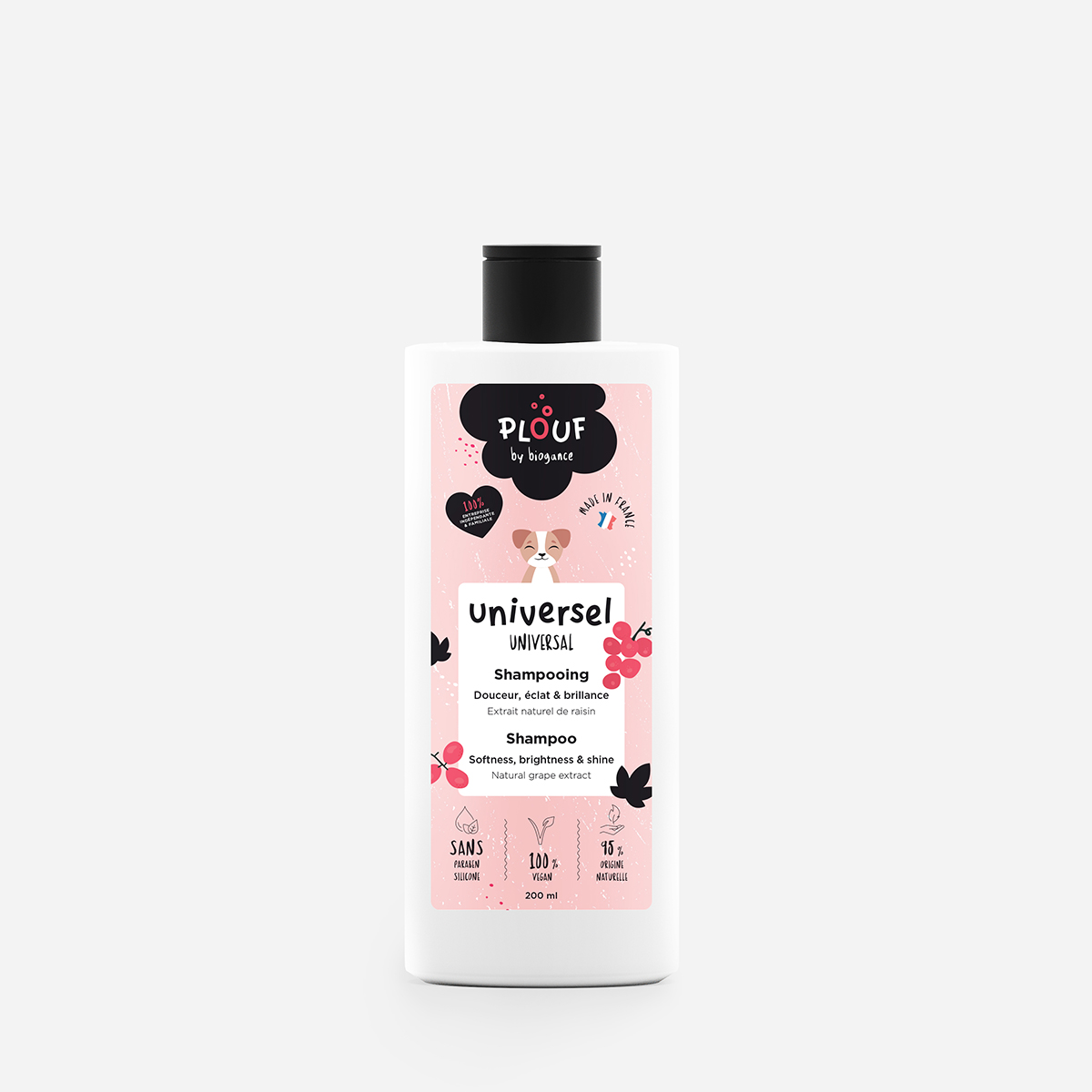 Biogance Plouf shampoo tutti i manti cane uva