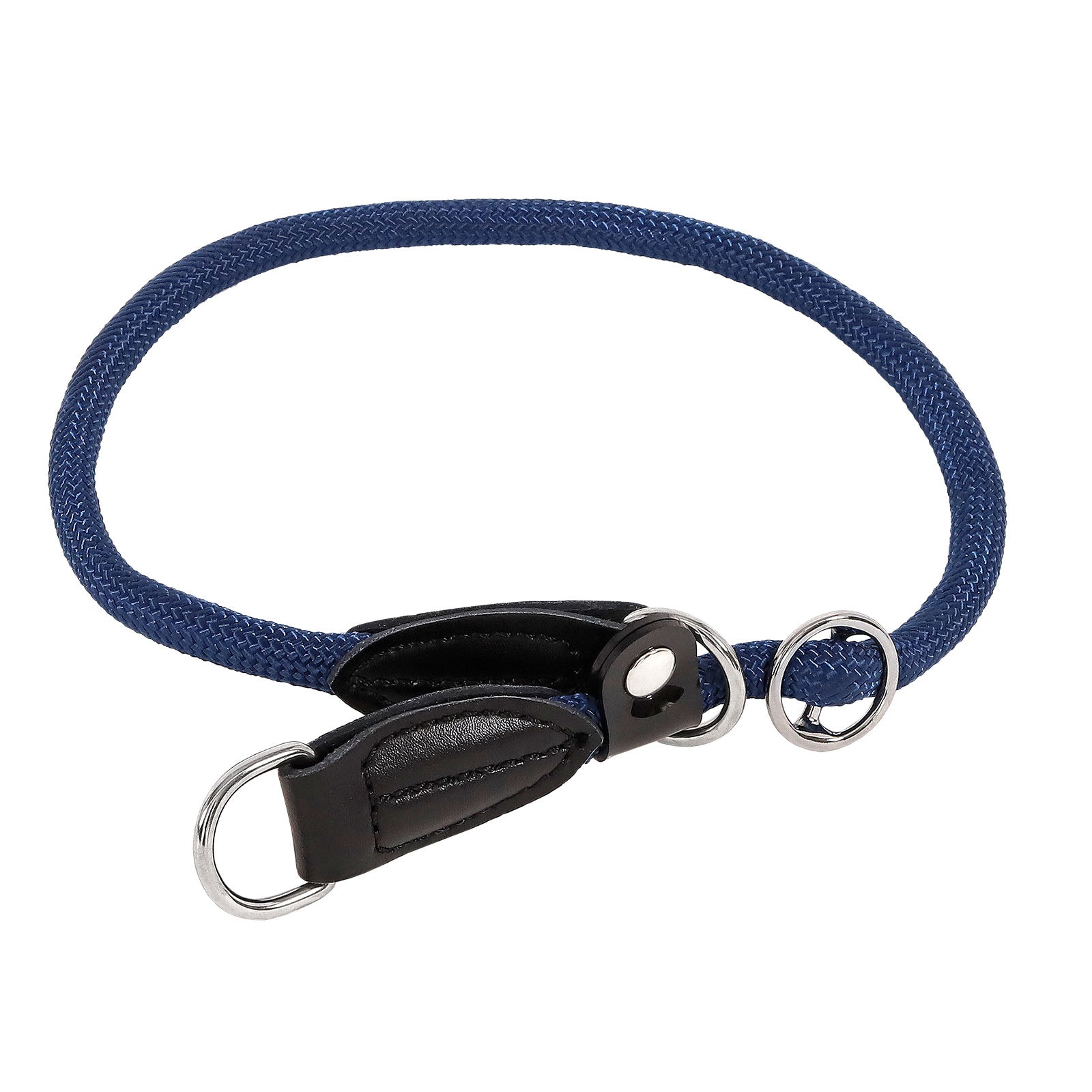 Lionto Hunde-Spaziergang collare semistrozzo 45 cm nylon nero