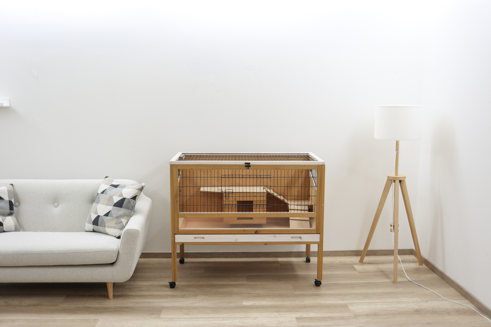 Kerbl Pet Indoor Deluxe gabbia interno roditori con ruote