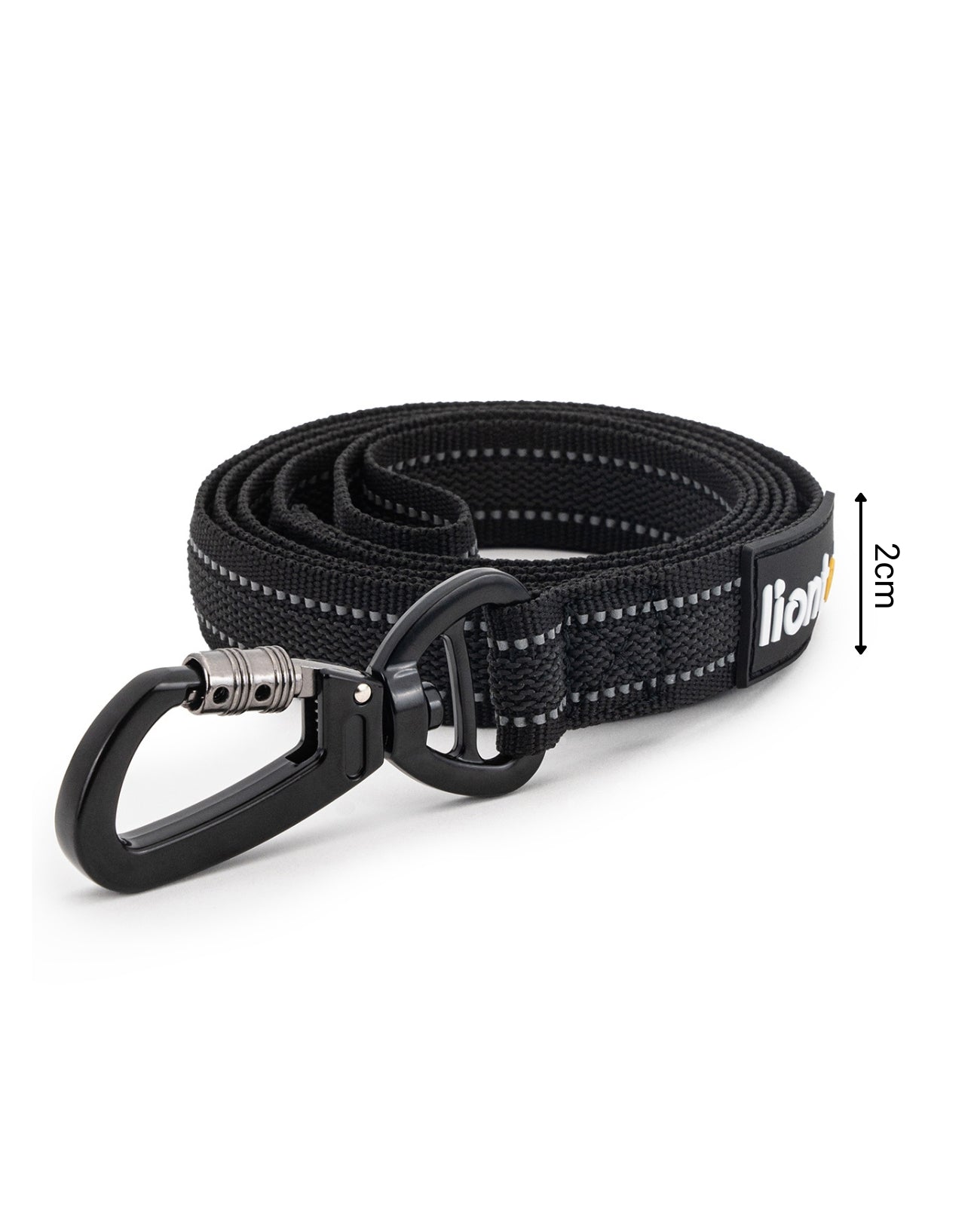Lionto Hunde-Spaziergang guinzaglio gommato riflettente 1,70 m