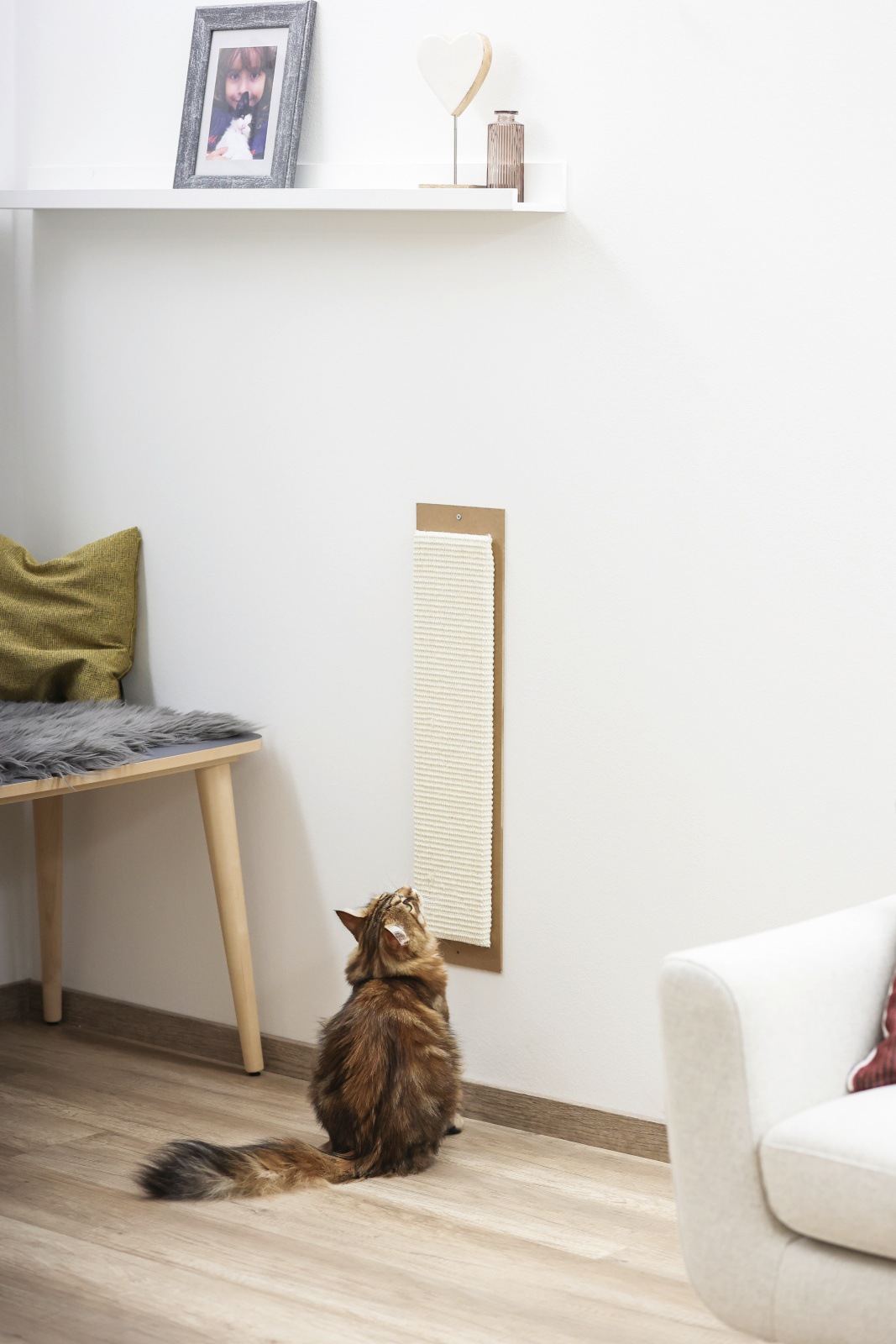 Kerbl Pet Scratching Board Maxi tiragraffi parete sisal per gatti
