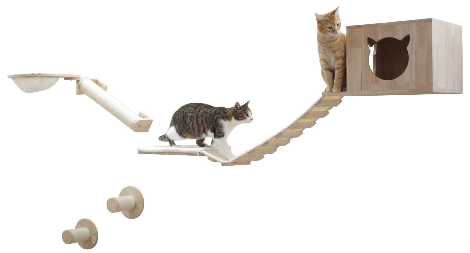 Kerbl Pet Anden parete arrampicata gatto in legno