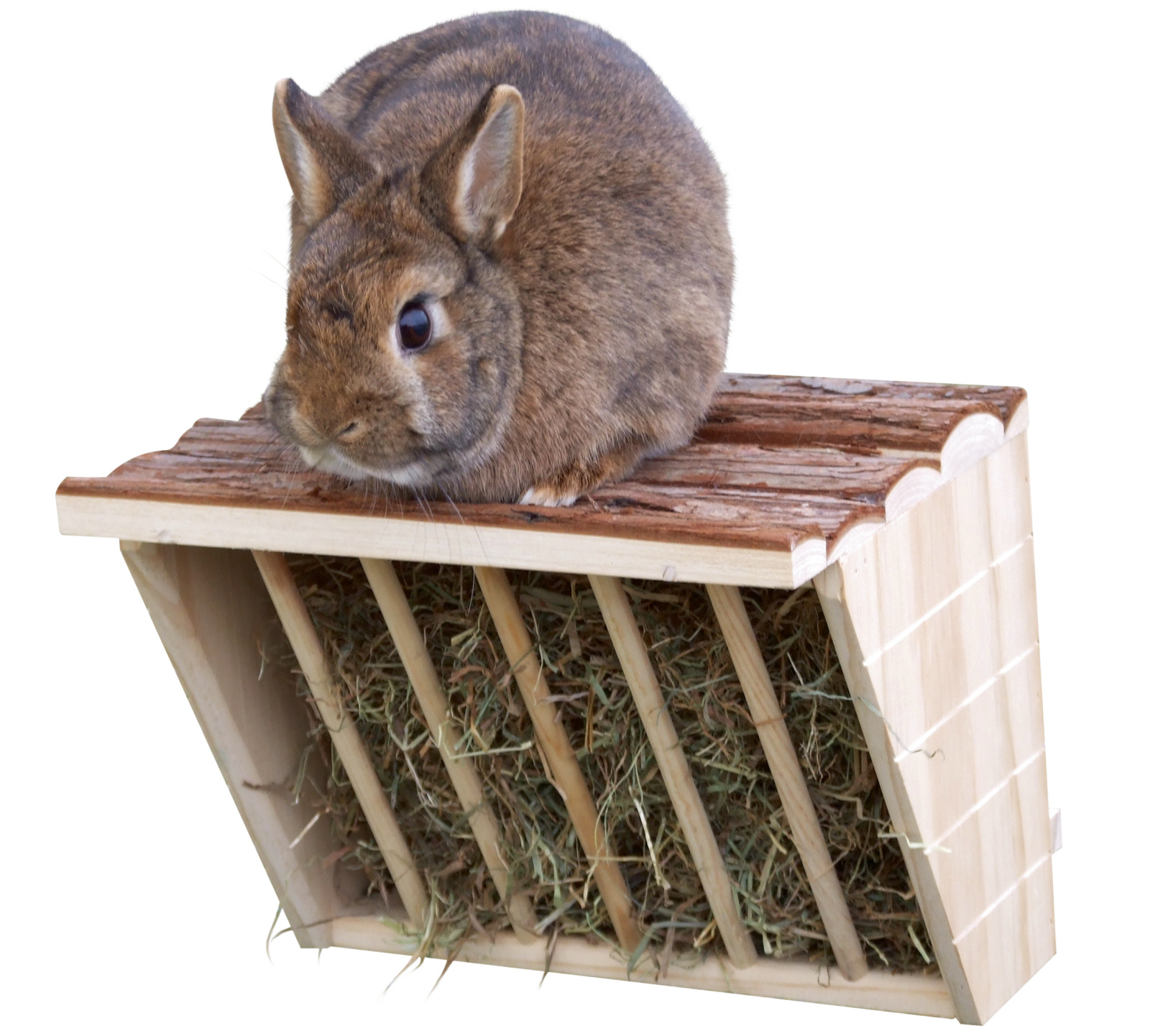Kerbl Pet Hay Rack XL Nature rastrelliera fieno legno
