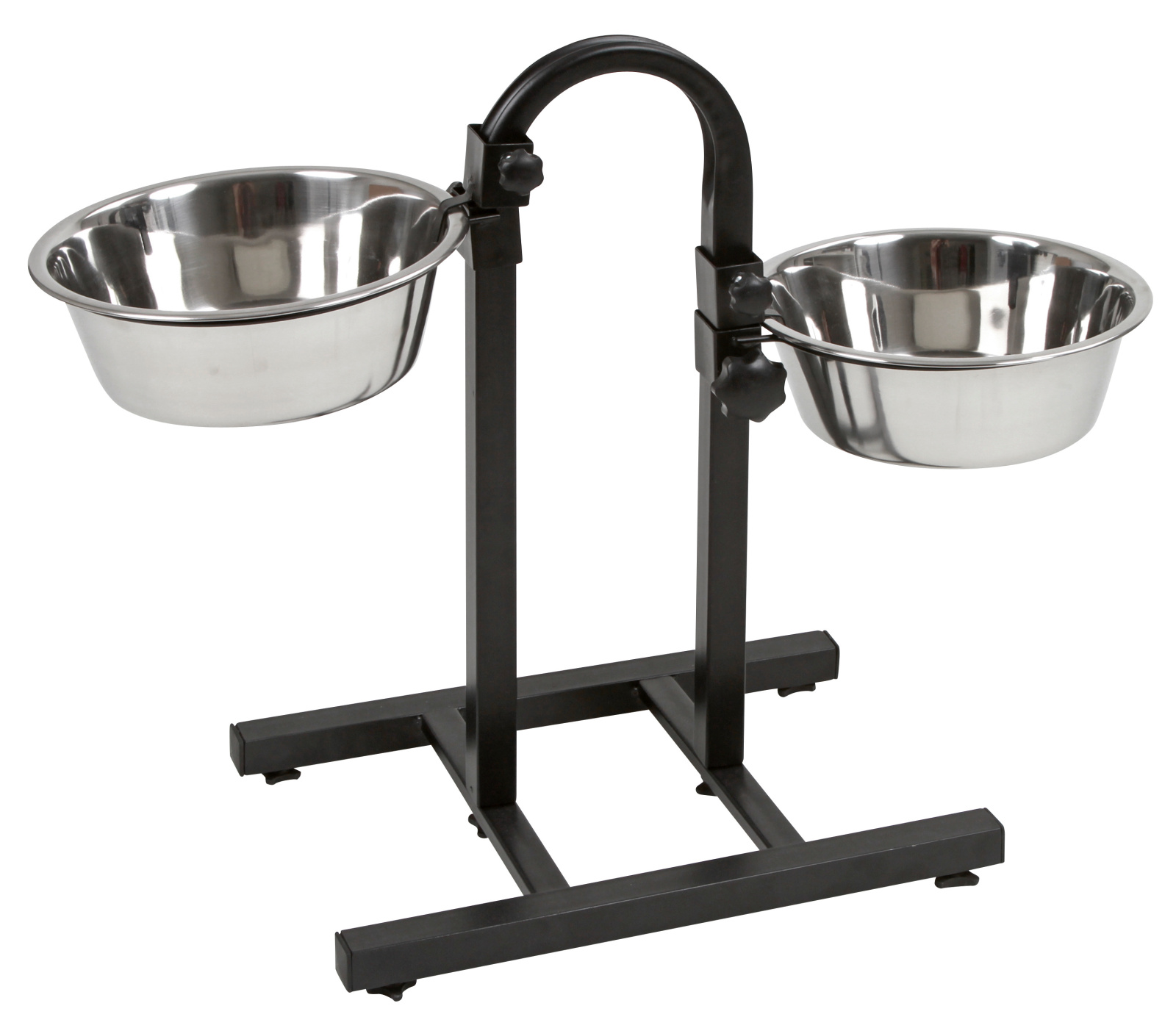 Kerbl Feeding Bar Deluxe portaciotole regolabile 2 ciotole