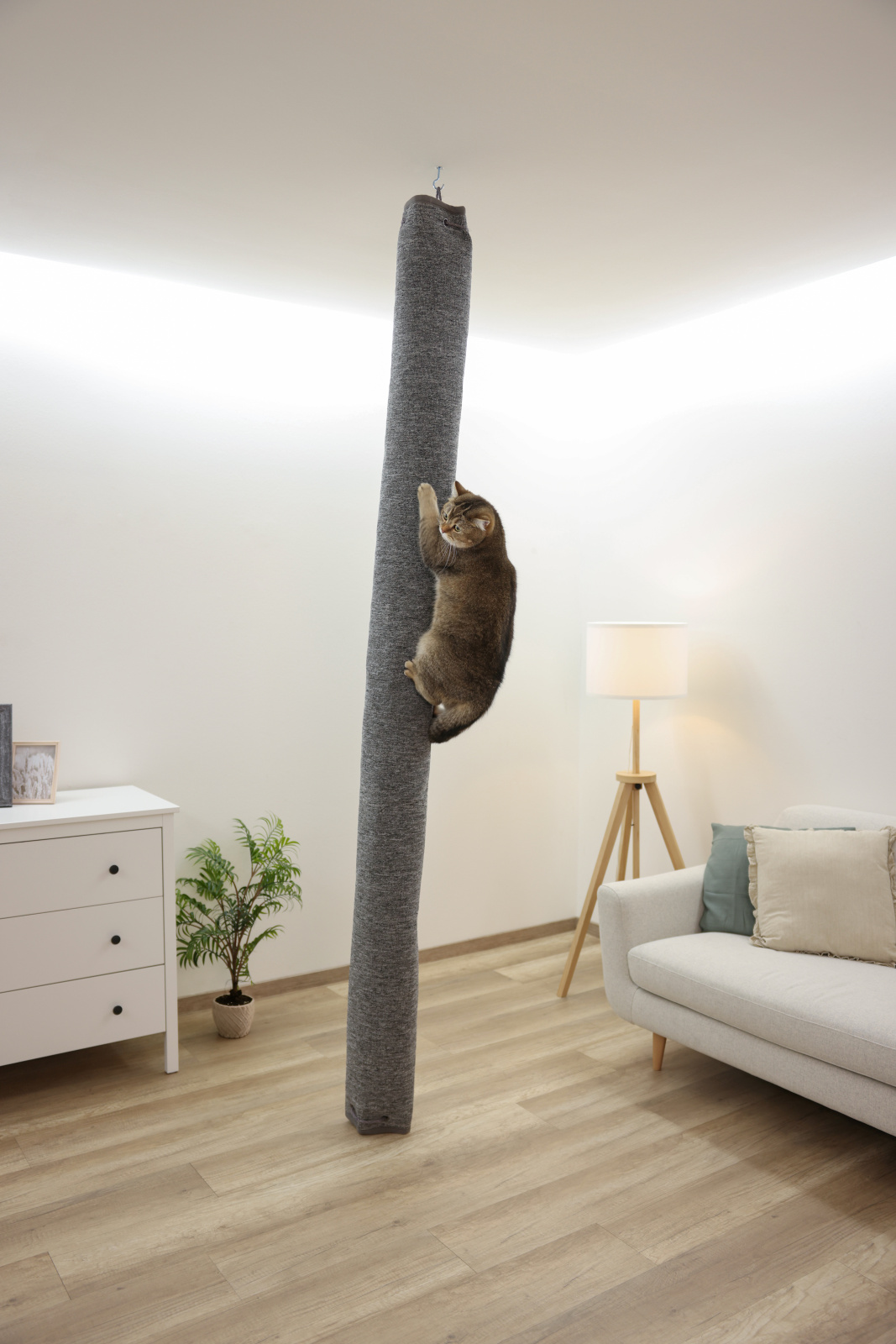 Kerbl Pet Climbing Bag Tiragraffi Gatto Sacco Tappeto Poliestere Soffitto