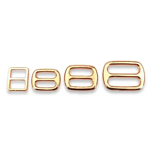 Toscani Scorrevoli anelli zinco oro rosa collari