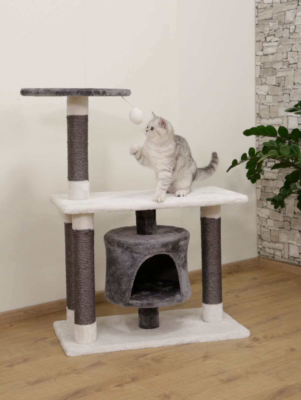 Kerbl Jade Darklight Albero Tiragraffi Sisal per Gatti